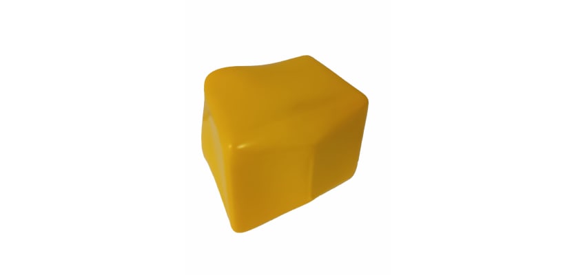 Yellow Plastic End cap for open box beams 