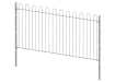 2.0m High Galvanised Bow Top Railing With Dig In Posts