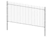 Galvanised 1.8m High Vertical Bar Railings With Dig In Posts