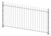 Galvanised 1.8m High Vertical Bar Railings With Bolt Down Posts