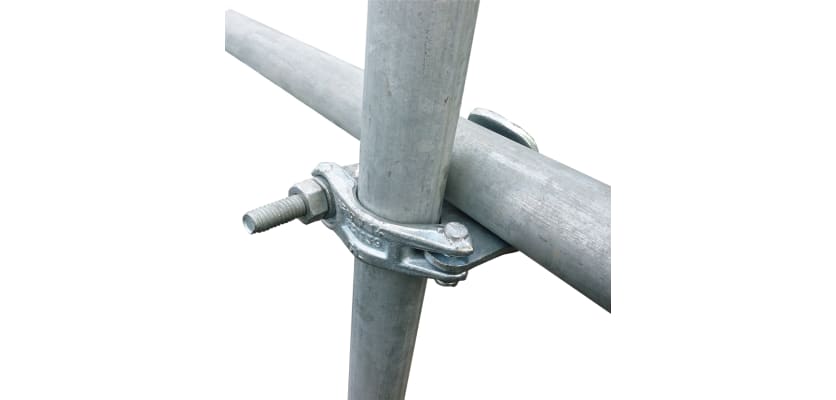 Single / Putlog Coupler Attached To Scaffolding