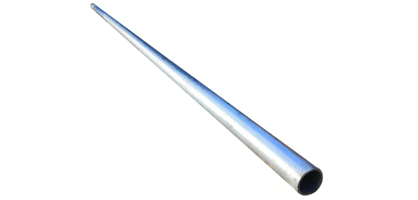 Galvanised scaffold pole