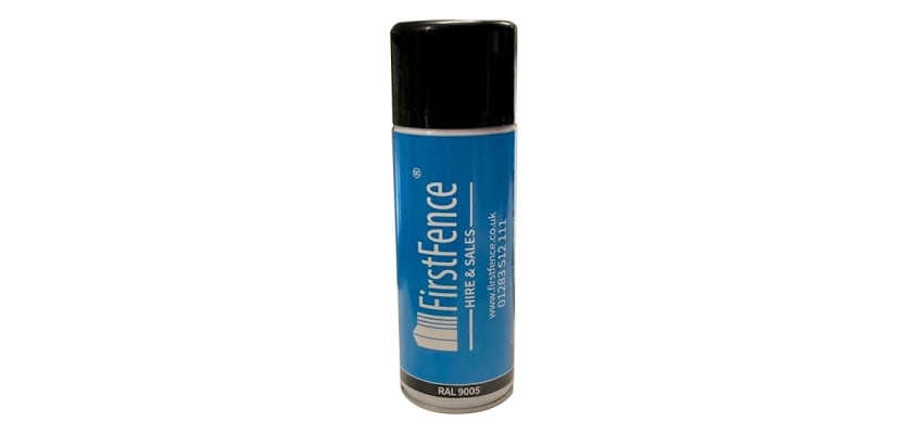 Black RAL 9005 Spray Can for Industrial Use