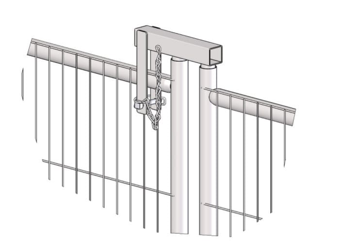 Gate Hinge For Temporary Fencing Panel | First Fence Ltd