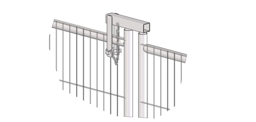 Gate Hinge In System