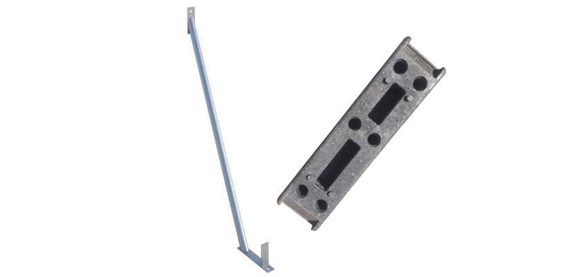 Stabilising Bar and Foot Combo for Fencing