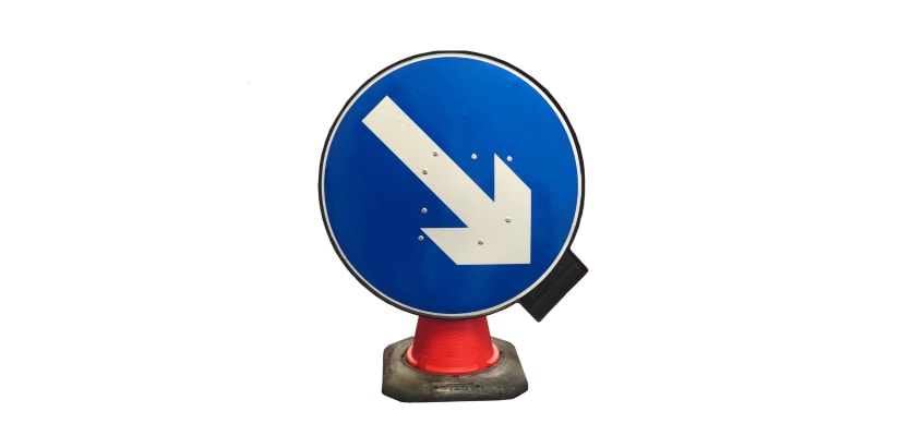 Portacone "Road Reversible Arrow" Sign