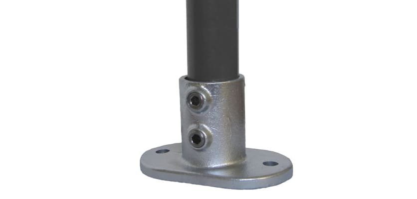 Base plate key clamp fitting for size 7 tube 