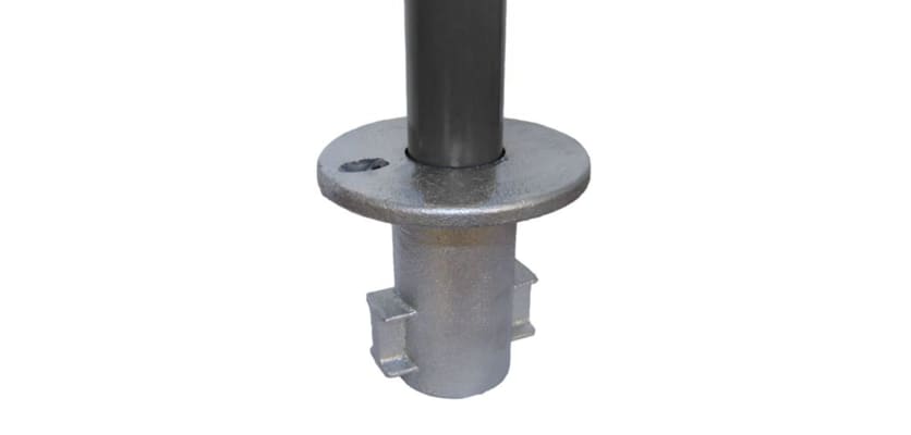 Ground socket fitting for size 8 tubes 
