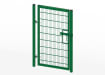 Green 3.0 metre high by 1.2 metre wide single leaf twin mesh gate 