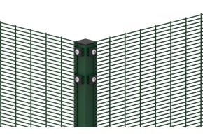 1.8m High Corner Post & Fixings For Mesh Security Fencing