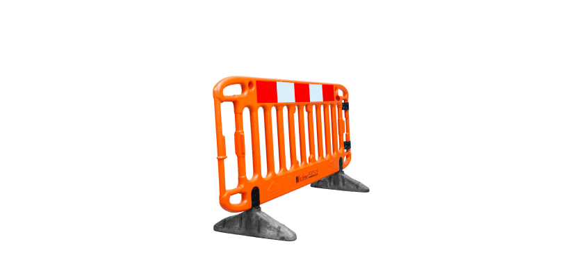 Side Angle of Frontier Cross Link Barrier with Standard Feet