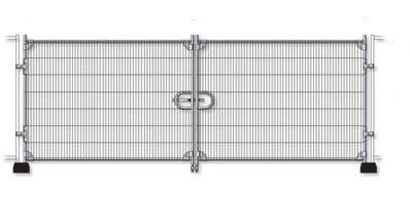 GB2 Compatible Double Leaf Gates with Flag Panels