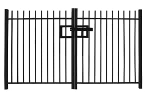 1.0m High Double Leaf Standard Vertical Bar Railing Gate Kit