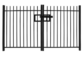 1.2m High Double Leaf Standard Vertical Bar Railing Gate Kit