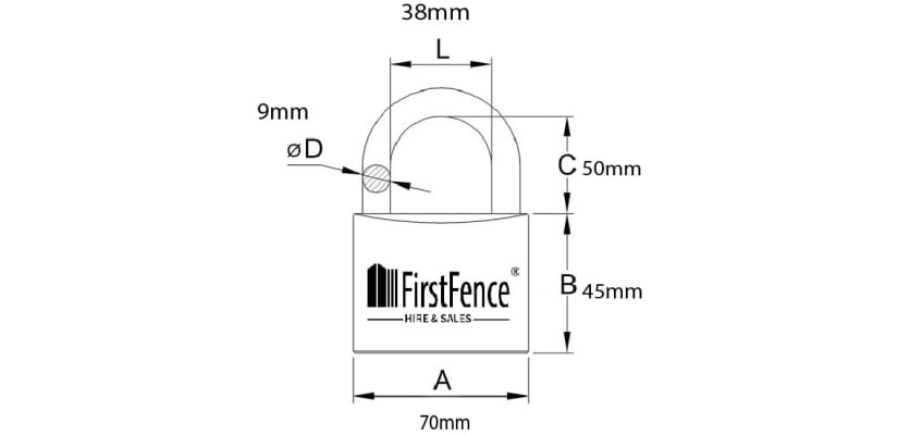 Padlock measurements 