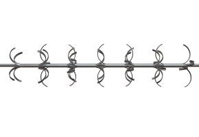 Quadraspike Rotating Spikes - 4 Metre Length