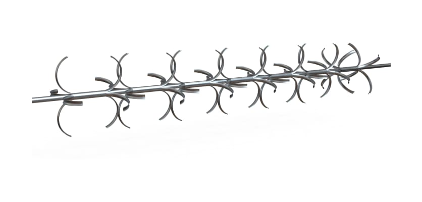 Quadraspike rotating spikes