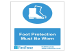 Foot Protection Must Be Worn sign