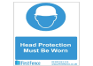 Head Protection Must Be Worn sign
