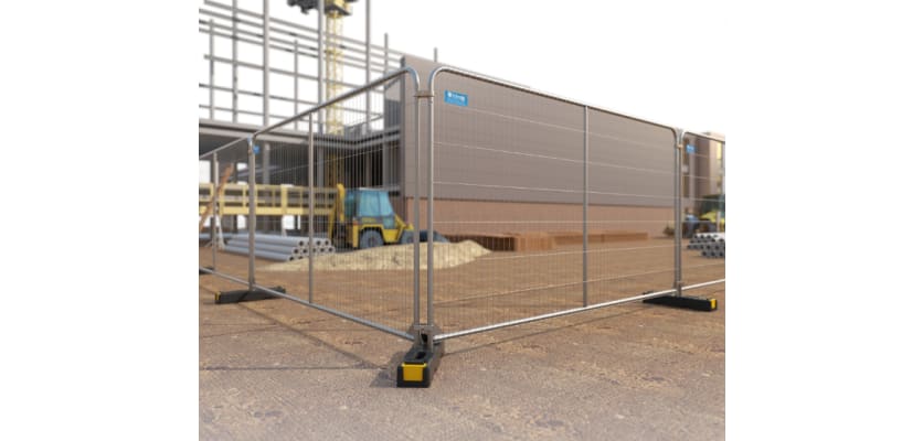 Anti-climb temporary fencing panel