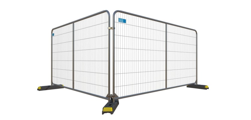 Round Top with Centre Bar Temporary Fencing Panel
