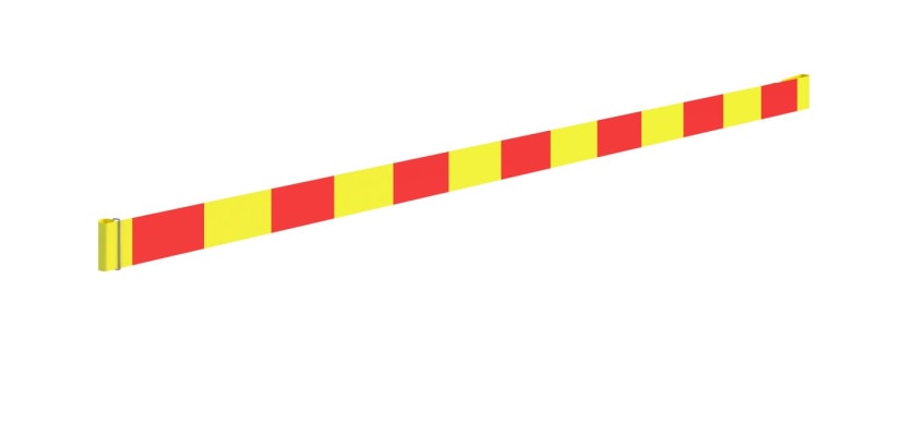 Red and Yellow Reflective Board