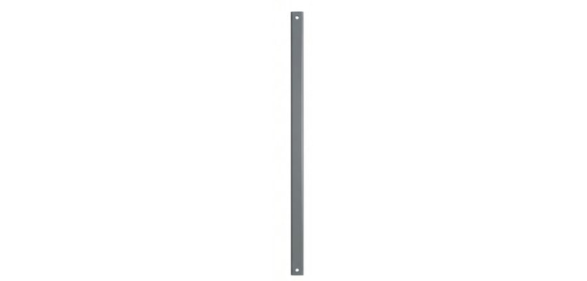 Grey steel hoarding infill
