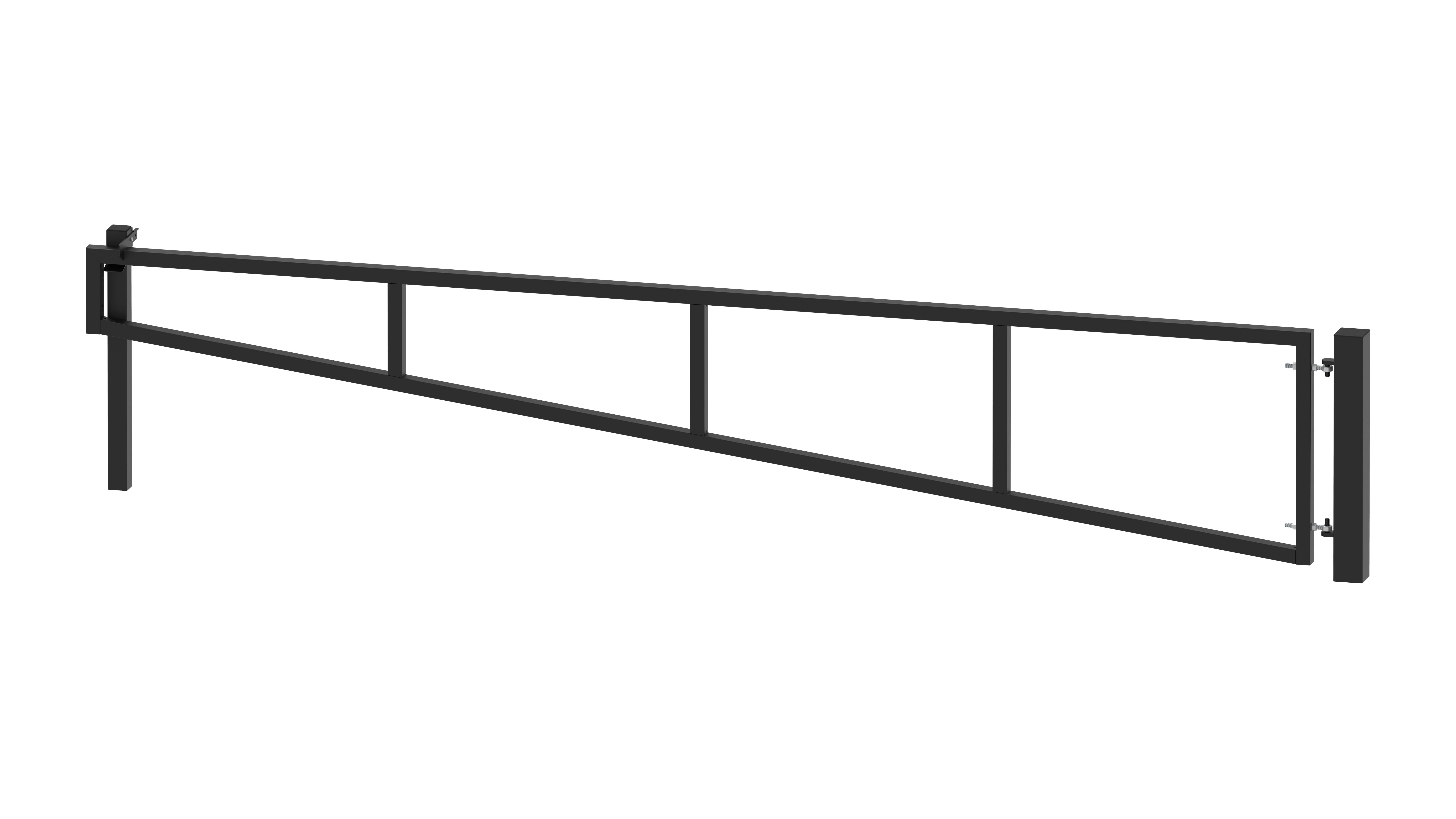 Swing Car Park Barrier Single Leaf 4.0m First Fence Ltd