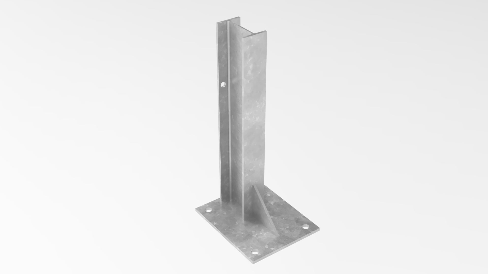 Bolt Down RSJ Post Galvanised First Fence Ltd