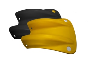 Armco Fishtail Safety End with Hi-Vis Reflectors