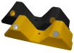 Black and yellow Armco safety ends 