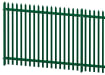 Green Powder Coated Single Pointed Palisade 