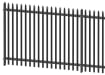 Black Powder Coated Triple Pointed Palisade