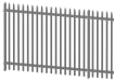 Grey Powder Coated Triple Pointed Palisade