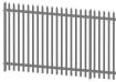 Grey Powder Coated Single Pointed Palisade 