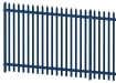 Blue Powder Coated Single Pointed Palisade 