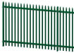 Green Powder Coated Triple Pointed Palisade