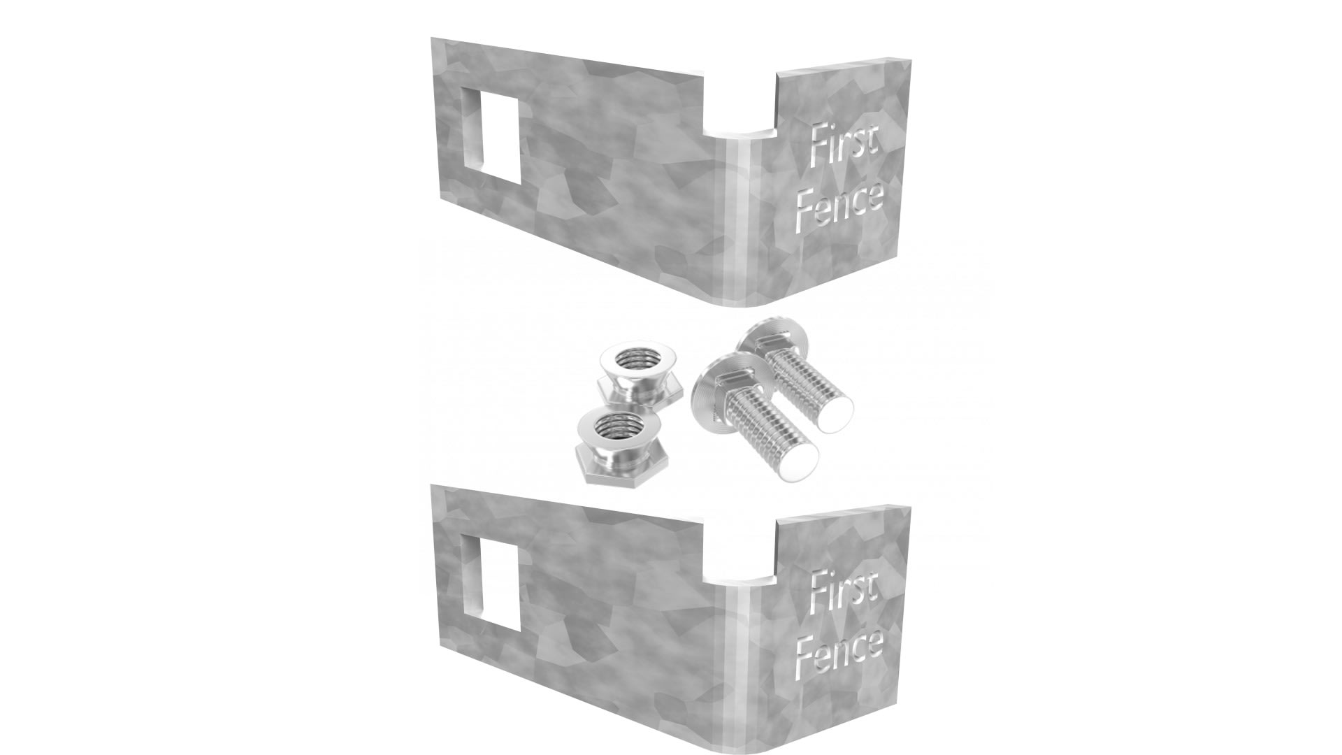 Palisade End Fishplate Kit Palisade Fencing First Fence Ltd