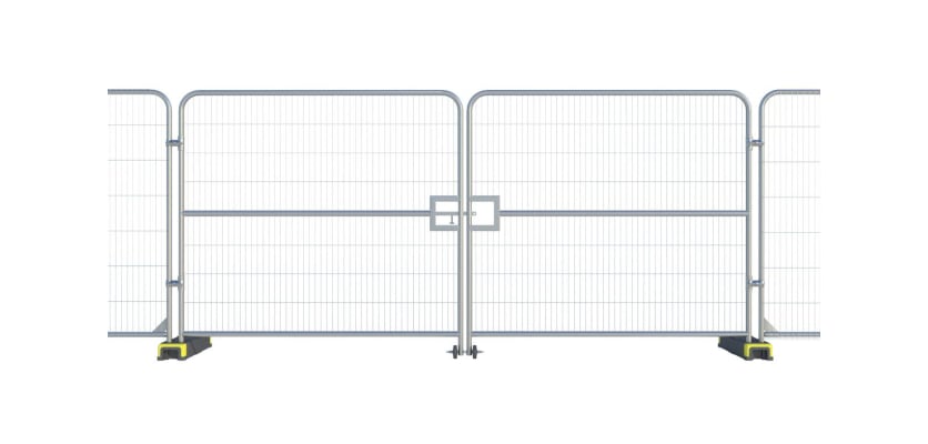Galvanised Vehicle Gate For Temporary Fencing