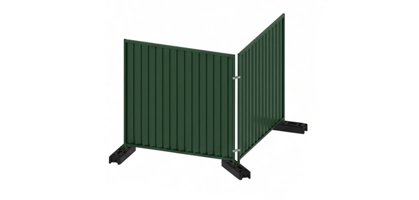 Green steel hoarding panels