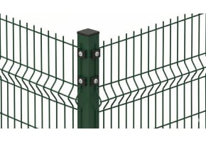 0.9m High Corner Post & Fixings For Mesh Security Fencing
