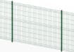 Full panel view of the green 2.4 metre high V mesh fencing kit 