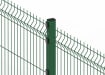 Close up of the green 2.4 metre high V mesh fencing kit 