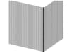 Clamp bar corner mesh post