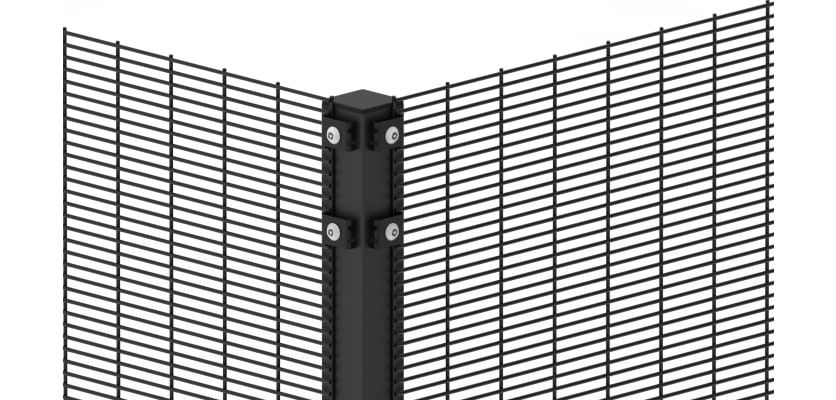 Black 358 corner post