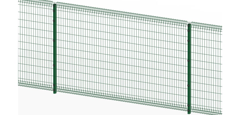 Full panel view of the green 1.8 metre high safe top mesh kit 