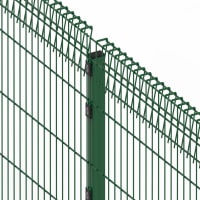 Close up of the green 1.8 metre high safe top mesh kit 