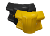 Black and yellow 135 degree HDPE external corners 