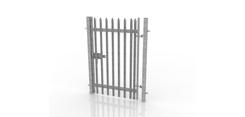 Galvanised Pedestrian Palisade Gate